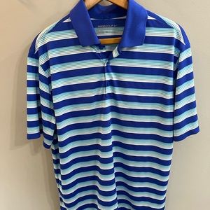 Nike Dri fit golf striped polo size M